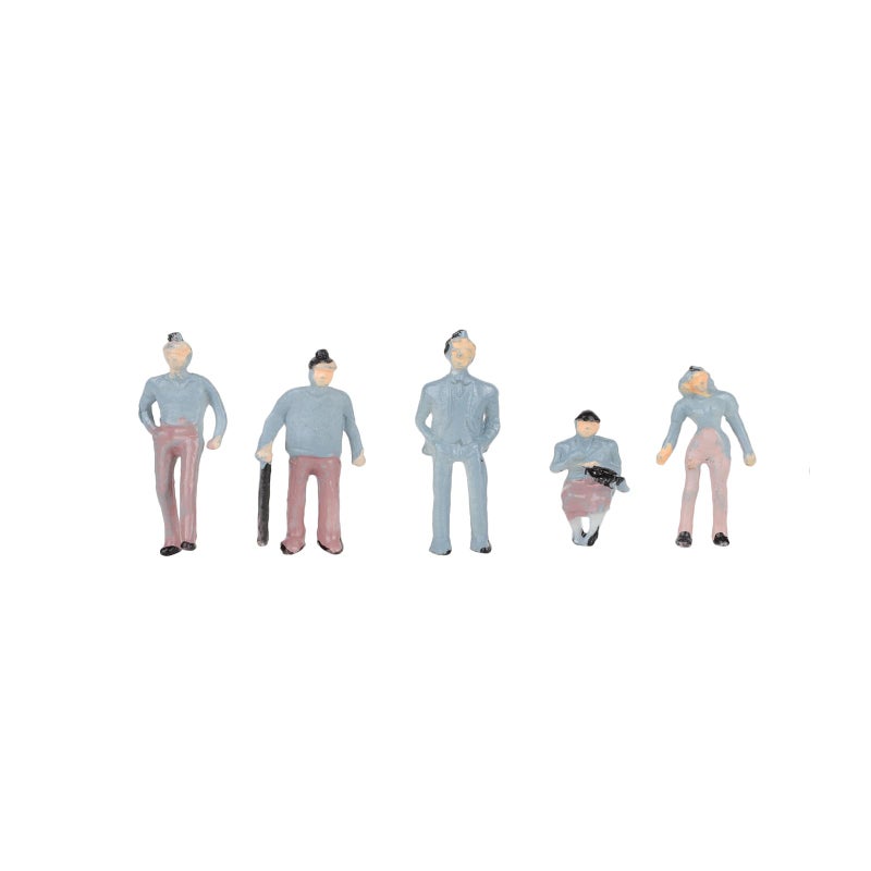 SZZJ 1:200 Scale Z Gauge Model Painted Figure People for Street Train Layout (Pack of 100) - Image 3